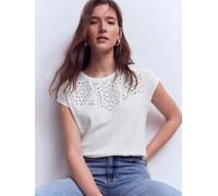 Boden Boden White Willow Broderie T-Shirt