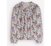 Boden Chemise Boden Mya en jersey smocké Vert EU 42 (UK 14)
