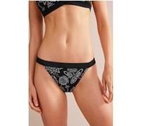Boden Tanga Bikini Bottoms Black, White Floral Taille: 6 | Bikinis Outlet | Femme | Blanche