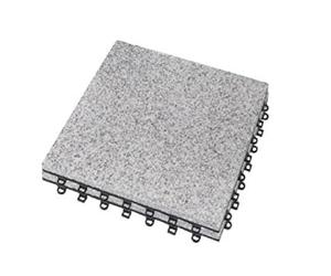 BodenMax Dalles clipsables en granit | Intérieur/extérieur : dalle jardin, terrasse, balcon, piscine | Motif classique | 30x30cm | 2 carreaux = 0,18m²