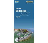 Bodensee cycle map Bregenz - Friedrichshafen - Konstanz - Li (BW08)