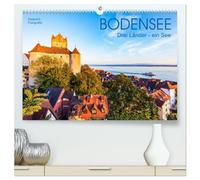 BODENSEE Drei Länder - ein See (hochwertiger Premium Wandkalender 2026 DIN A2 quer), Kunstdruck in Hochglanz: Der Bodensee in faszinierenden Aufnahmen.
