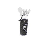 Bodesa Valore Étui à clés de qualité supérieure en cuir véritable - Étui à clés avec décapsuleur de chariot - Organiseur de clés pour 1 à 5 clés - Porte-clés avec décapsuleur, 7,3 x 3,5 x 1,5 cm