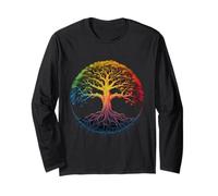 Bodh Gaya Bodhi Arbre de méditation Chakra Arc-en-Ciel Manche Longue