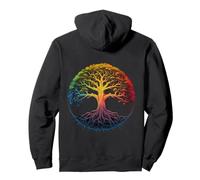 Bodh Gaya Bodhi Arbre de méditation Chakra Arc-en-Ciel Sweat à Capuche