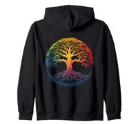 Bodh Gaya Bodhi Arbre de méditation Chakra Arc-en-Ciel Sweat à Capuche