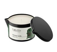 Bodhi Bougie de massage, au thé vert, 95 g, avec cire 100 % noix de coco, pour des massages chauds et relaxants pour les couples, bougie érotique, végétalienne et bio