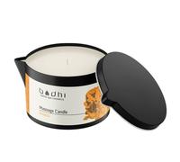 Bodhi Bougie de massage MANGO 95 g, avec cire 100 % noix de coco, pour des massages chauds et relaxants pour les couples, bougie érotique, végétalienne et bio