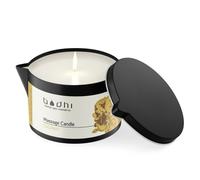 Bodhi® Bougie de massage noix de coco 95 g, avec cire 100 % noix de coco, pour des massages chauds et relaxants pour les couples, bougie érotique, végétalienne et bio