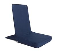Bodhi Chaise de Sol Mandir XL | Siège de méditation avec Coussin d'assise épais | Chaise de Sol Confortable avec Dossier rembourré | Housse Lavable | Idéal pour Yoga et méditation (Bleu Nuit, XL)