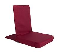 Bodhi Chaise de Sol Mandir XL | Siège de méditation avec Coussin d'assise épais | Chaise de Sol Confortable avec Dossier rembourré | Housse Lavable | Idéal pour Yoga et méditation (Bordeaux, XL)