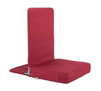 Bodhi Chaise de Sol Pliable | Siège de méditation avec Coussin d'assise épais | Chaise de Sol Confortable avec Dossier rembourré | Housse Lavable | Idéal pour Yoga et méditation (Bordeaux, Pliable)