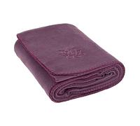 Bodhi Couverture de yoga - Douce et chaude - Couvre-lit en polaire avec broderie lotus - Couverture de méditation pour Shavasana - 150 x 200 cm - Violet