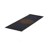 Bodhi Leela Collection Tapis de yoga | Tapis de sport antidérapant | Sans substances nocives et lavable | Tapis en PVC | Tapis de fitness pour yoga, Pilates et gymnastique | Fleur de vie, noir