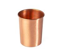 Bodhi Lot de 2 gobelets en cuivre - Ayurveda - En cuivre pur - Volume : 250 ml - Gobelet à eau avec finition design - Gobelets en métal durable - Ornements