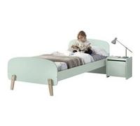 BODHI MINT - Pack Lit 90x200cm + Chevet 1 Porte Vert Menthe - Altobuy Vert