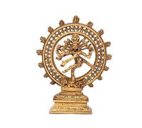 Bodhi Nataraj Statue en laiton Jaune doré env. 20 cm