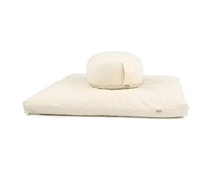 Bodhi Rondo Kit de méditation Eco avec coussin de méditation et zabuton, Naturel (épeautre)