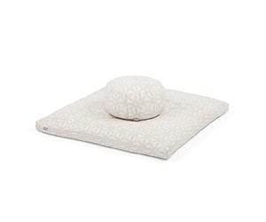 Bodhi Set de Medi Maharaja Collection, Zafu ou Rondo avec Zabuton, RONDO MADURAI, ecru/creme-weiß