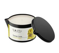 Bodhi SIAMESE THERAPY Bougie de massage, 95 g, avec cire 100 % noix de coco, pour des massages chauds et relaxants, pour couples, bougie érotique, végétalienne et bio