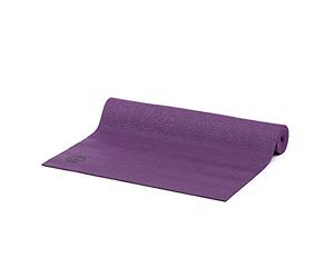 Bodhi tapis de yoga ASANA en PVC | Sans polluants | Antidérapant & lavable en machine | Tapis d'exercices pour le fitness, le pilates & la gymnastique | 183 x 60 x 4,5 mm | aubergine