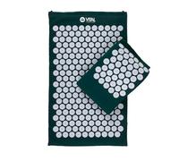 Bodhi VITAL Ensemble de tapis d'acupression | Tapis de massage et coussin avec sac | Coussin à aiguilles pour auto-massage | Tapis de relaxation contre les douleurs au cou et au dos | Tapis Fakir pour