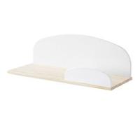 BODHI WHITE - Etagère Murale 65cm Blanche et Bois -