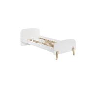 BODHI WHITE - Lit 90x200cm avec Barrière de Lit -