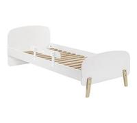 BODHI WHITE - Lit 90x200cm avec Barrière de Lit - Altobuy Blanc