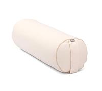 Bodhi | Yoga Bolster ECO | 100% Bio-Coton | Rouleau de Yoga avec Remplissage d'épeautre Bio | Housse Lavable | Coussin de Yoga Rond pour Exercices de Yoga réparateur | Grand 65 x 22 cm | Naturel
