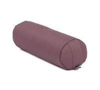 Bodhi Yoga Mini Bolster Eco | Ø 14 cm | 100 % coton biologique | Traversin avec coques de sarrasin | Coussin de yoga avec housse amovible et lavable | Rouleau de yoga pour méditation | Violet