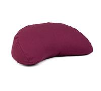 Bodhi Yogi Moon Eco Mini coussin de méditation en forme de croissant de lune avec housse en 100 % coton bio avec garnissage en sarrasin pour yoga et méditation