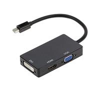 Bodhi2000 Câble convertisseur 3 en 1 Thunderbolt Mini DisplayPort vers HDMI DVI VGA