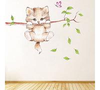 Bodhi2000 Stickers muraux en PVC Motif branches de papillons pour chambre d'enfant