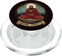 Bodhidharma Moine Bouddhiste Zen Bouddhisme Art Vintage PopSockets PopGrip pour MagSafe