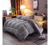 BODHIS Couette d'hiver en Tissu, Couette Chaude en Duvet perméable à l'humidité et aux gaz, Simple, Double, épaisse, Chaude et Moelleuse - Plus
