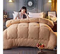 BODHIS Couette en Coton pour l'hiver, Tissu d'hiver, Couette d'hiver Chaude, Noyau en Velours d'agneau, Couette Chaude, perméable à l'humidité et aux gaz.