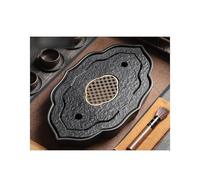 BODHIS Plateau à thé St 1, Plateau à thé pour la Maison et Le Bureau, Petit Plateau à thé Sec avec égouttage et réserve d'eau.