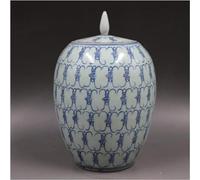 BODHIS Vase à Fleurs en céramique, Collection de Porcelaine Bleue et Blanche fabriquée sous la Dynastie Qing, Chine, Exquis