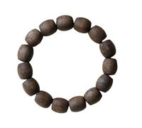 Bodhisattva cambodgien Aquilaria sinensis de Perles de Tambour à Un Seul Brin en Bois d'agar de qualité huileuse coulante avec arôme Laiteux sucré au Miel