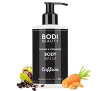 BODI BEAUTY - Baume anti-cellulite raffermissant corps 250 ml - caféine, coenzyme Q10, collagène végétal, bêta-carotène, marron d’Inde | peau sèche à normale | élasticité, lissage visuel, confort