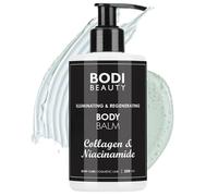 BODI BEAUTY - Baume corporel illuminant 250 ml - niacinamide, collagène végétal, acide hyaluronique, glycérine, urée, allantoïne, vitamine E | peaux sèches | éclat uniforme et confort durable