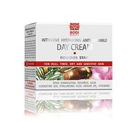 BODI BEAUTY Rooibos Star Crème de jour anti-rides 50 ml - Avec hyaluronique, Q10, huile d'argan, aloe vera et filtres UV | Soin hydratant pour peaux matures et sensibles | Sensation de peau lisse