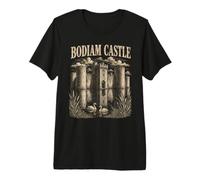 Bodiam Castle - Douve médiévale - Forteresse d'Angleterre T-Shirt Haut de Gamme