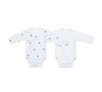 Bodies bébé à manches longues - blue baleine blanc NAISSANCE(50CM)