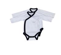 Bodies Bébé À Manches Longues Lot De 2 Blanc Et Noir