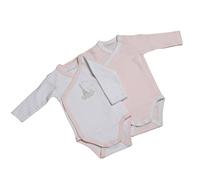Bodies bébé à manches longues lot de 2 rose NAISSANCE(50CM)