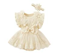 Bodies bébé Barboteuse Une pièce Ensemble de Body Manches Courtes Tenue en Coton uni Cadeau Naissance pour Fille garçon