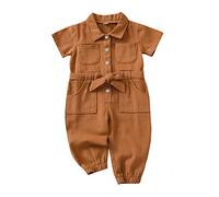 Bodies bébé Combinaison de Nuit Infant Pyjama Bas ge Body Manches Courtes avec Poches Cadeau Naissance pour Nouveau-né Unisexe