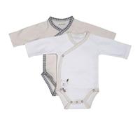 Bodies bébé en coton à manches longues lot de 2
